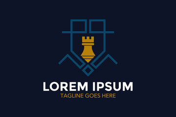 heraldry logo. heraldic shield. vintage. vector. editable