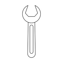Wrench construction tool icon vector illustration graphic design