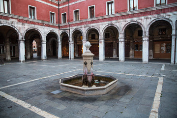 Fototapeta na wymiar Beautiful photo square of Venice , Italy .