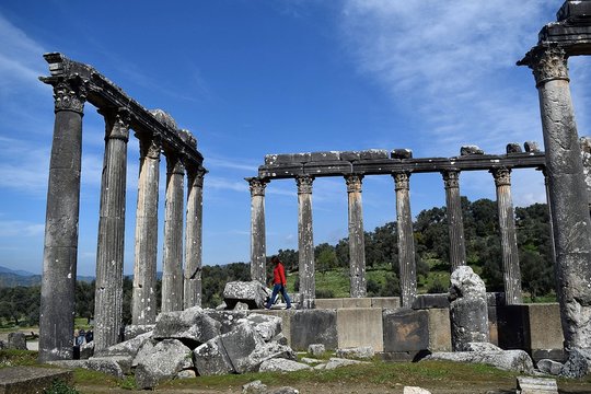 Ancient ruins. TEMPLE OF ZEVS LEPSYNOS