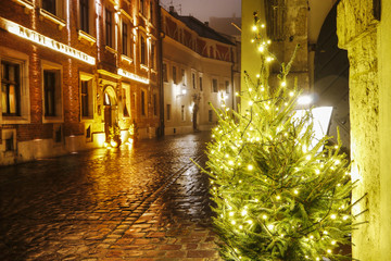 KRAKOW, POLAND - JANUARY 31, 2017:  The Kanonicza street