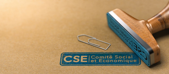 CSE, Comité Social et Economique - obrazy, fototapety, plakaty