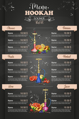 Vector color menu design