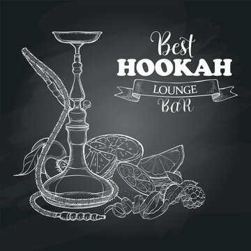 Vector illustration big hookah