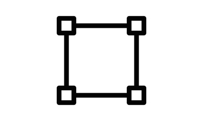 Nodes Icon Illustration. Scalable vector Symbol.