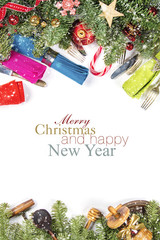 Christmas cooking background.