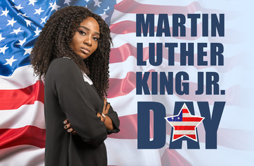 Happy martin luther king day background - obrazy, fototapety, plakaty