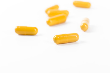 pills isolated on white