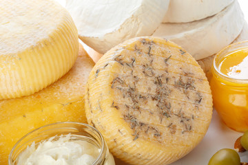 mix cheese close up