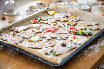 Christmas gingerbread cookies 