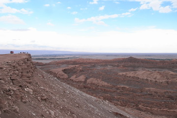 Fototapeta na wymiar Moon valley at Atacama desert, Chile