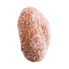 One traditional donut in sugar