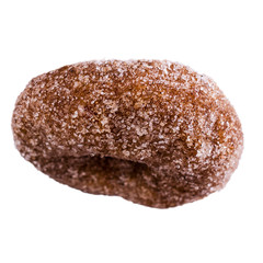 One traditional donut in sugar