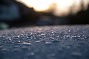 Scraping windscreen during winter