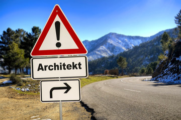 Schild 287 - Architekt