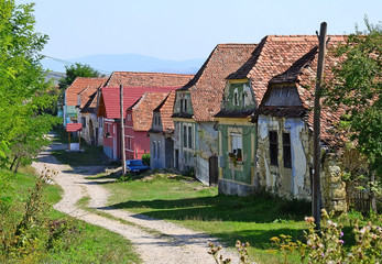 Fototapeta na wymiar Old buildings in Brasov, Romania