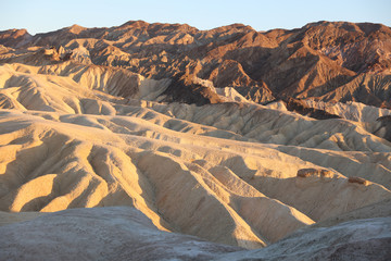 Twenty Mule Canyon from Zabriskie Point. Badlands Death Valley. California. USA