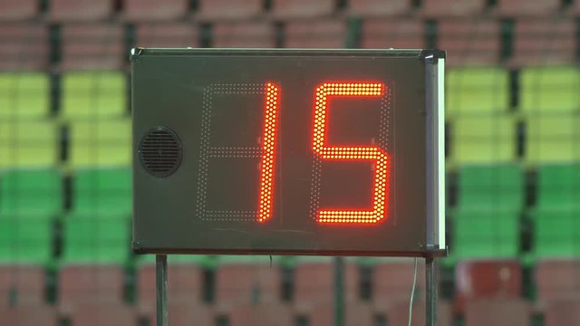 american football clock counting