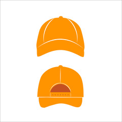 Cap icon orange colored