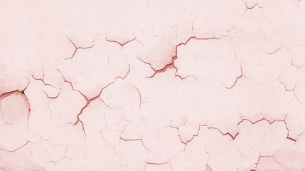 Cracked painted wall. Abstract background. Toned.