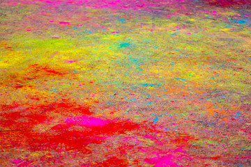 background of holi color powder