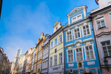 colorful houses in prague
