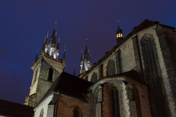 Naklejka premium Tyn church in prague