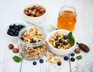 Bowl with granola