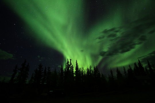 Aurora borealis in Yellowknife, Northern Territory, Canada