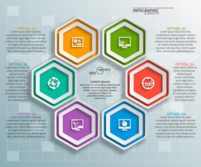 Abstract 3D Paper Infographics