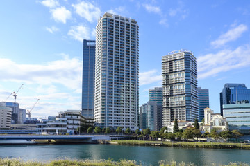 Fototapeta na wymiar 横浜ポートサイド地区の風景