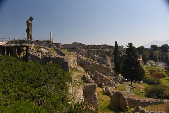 Vistas de pompeya, Italia, Europa
