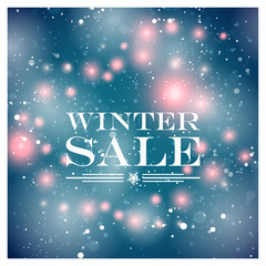 Winter sale card