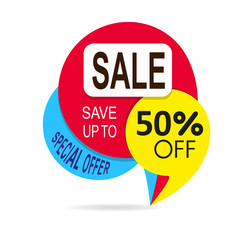 Special offer sale tag discount