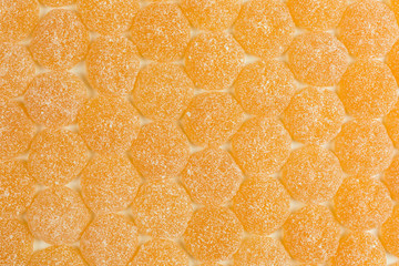 background of tangerine gummy candy