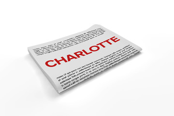 Charlotte on Newspaper background