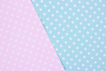 soft pink and light blue pastel colored paper background, minimal concept