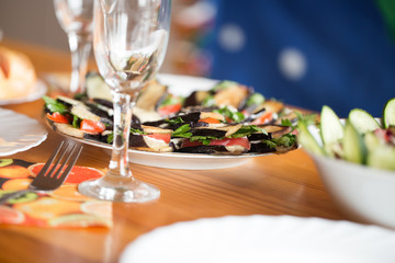 Beautifully laid table