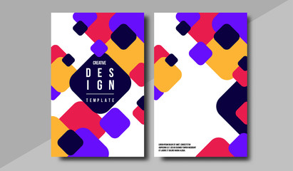 Minimal covers design. Creative concept with geometric elements. Abstract template for business and sale shopping