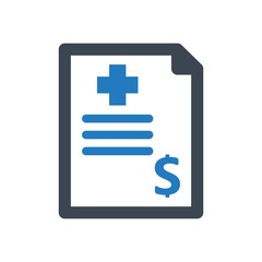 Fototapeta premium Medical Bill Icon