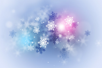 Fototapeta premium Abstract Winter Snow Card