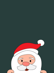 Cute Santa Claus Christmas Greeting Card.