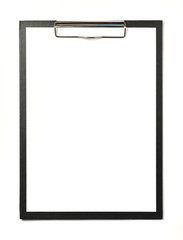 Blank clipboard on white background.