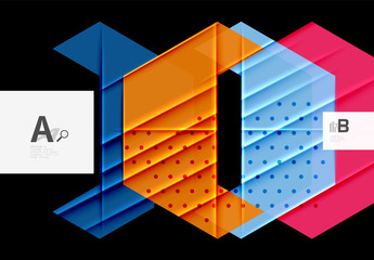 Triangles and geometric shapes abstract background