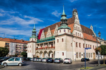 Obraz premium Brzeg, Rathaus
