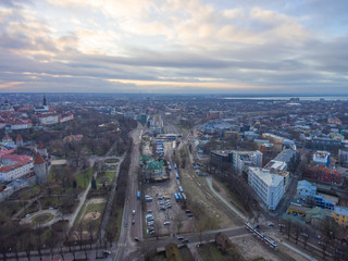 Fototapeta na wymiar Aerial view Tallinn Old Town