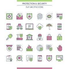 icons set on theme security