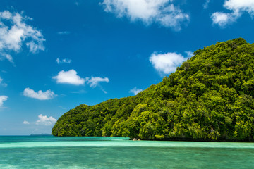 Limestone islands in Palau