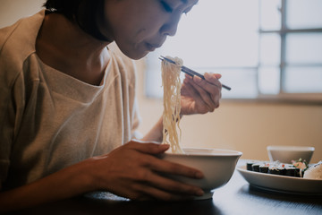 Beautiful japanese woman, lifestyle moments