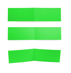 Obraz premium Different point of view of greeting cards on white background